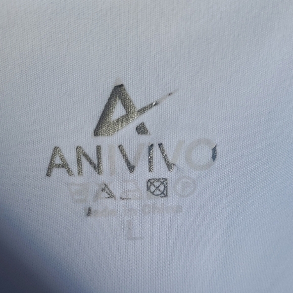 Anivivo Argyle Light Blue Sleeveless Jersey Tennis Top - Picture 3 of 9